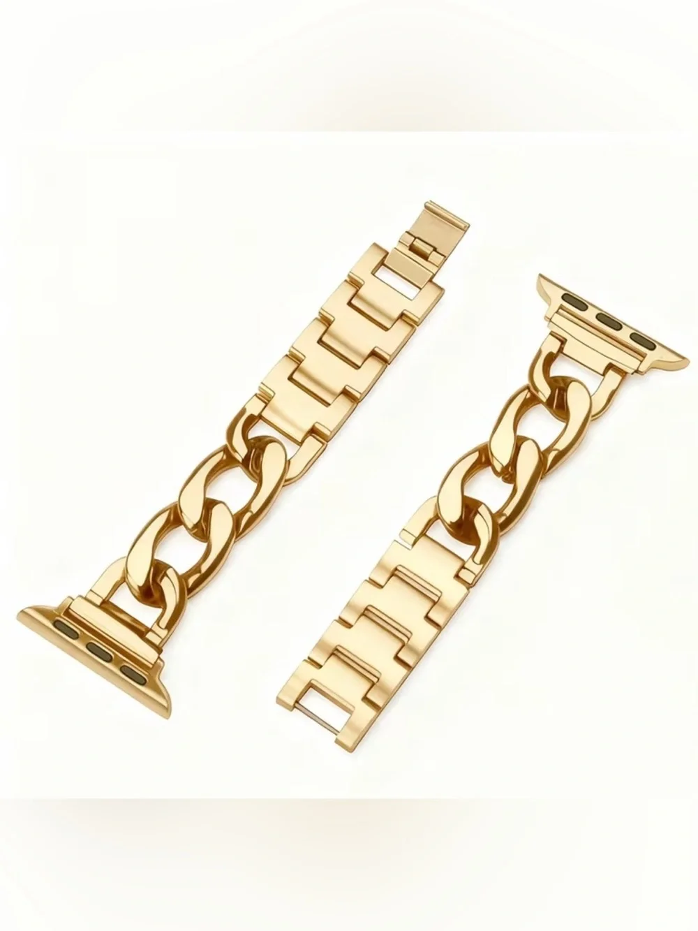 Adjustable Gold Chunky Chain Link Apple Watch  Band 42mm